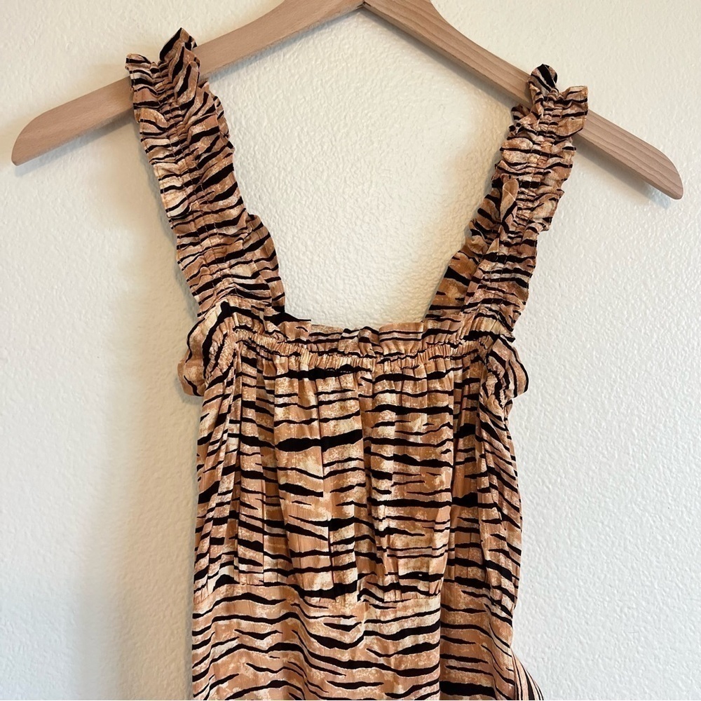 Faithfull The Brand Saint Tropez Midi Dress Animal 2 - Picture 8 of 14